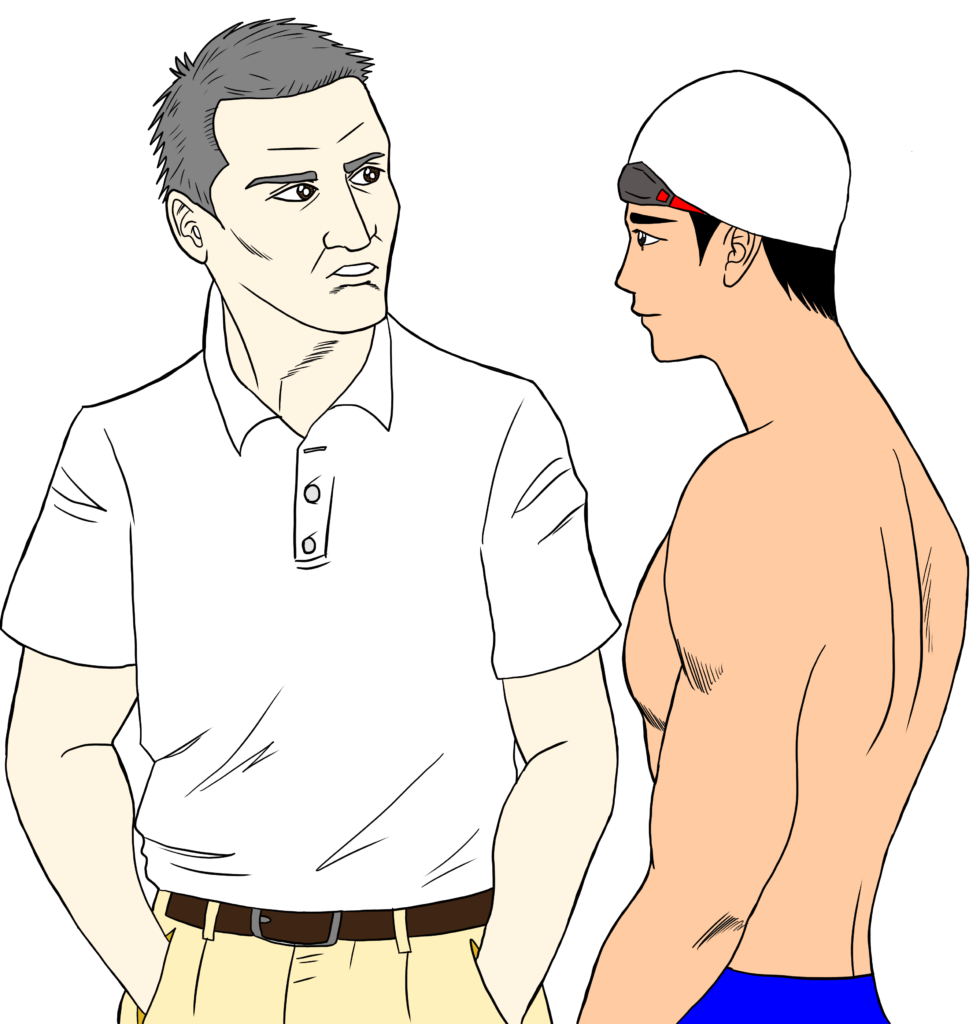 男性コーチ＿男性競泳選手＿コミュニケーション